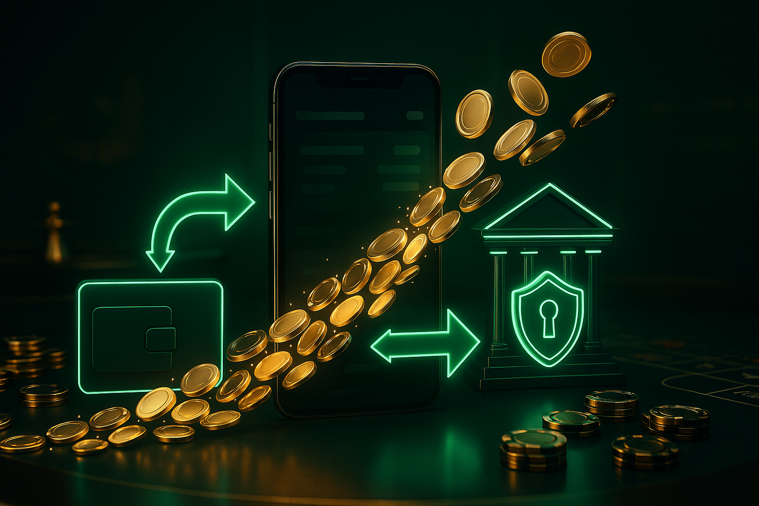 ภาพประกอบระบบฝากถอนออโต้ในคาสิโนด้วย yak999 ฟรีเครดิต - ฝากถอนออโต้ รองรับวอลเลท/ธนาคาร ใช้คู่ฟรีเครดิต