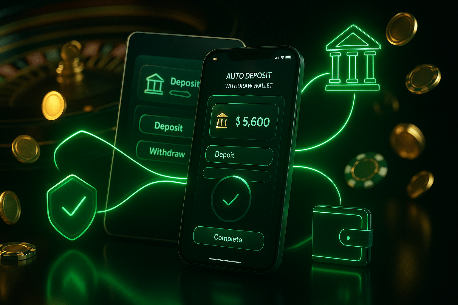 ภาพประกอบบริการฝากถอนออโต้ และการจัดการทุนในคาสิโนออนไลน์ด้วย สล็อตเว็บตรง ถอนชัวร์